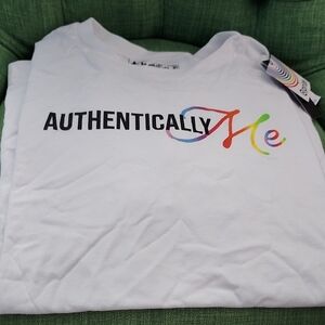 The Phluid Project White 'Authentically Me' Tee